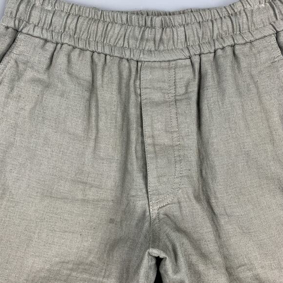 STEVEN ALAN Size XS Slate Linen Elastic Waistband Shorts - Picture 2 of 4